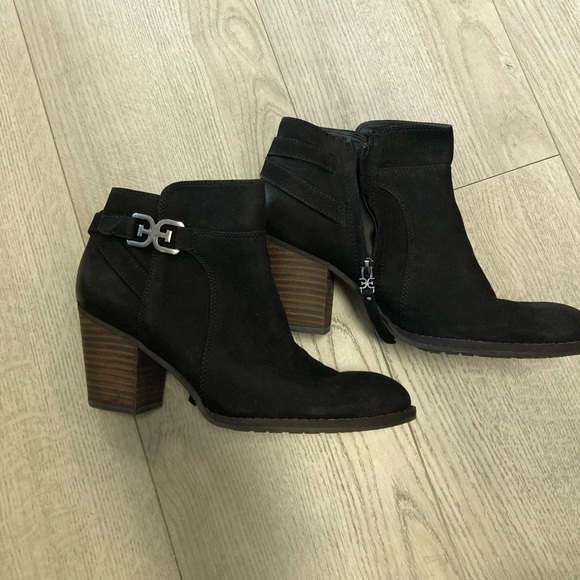 Sam Edelman Suede Ankle Boots - Picture 1 of 5